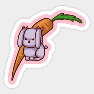 Angry bunny Sticker